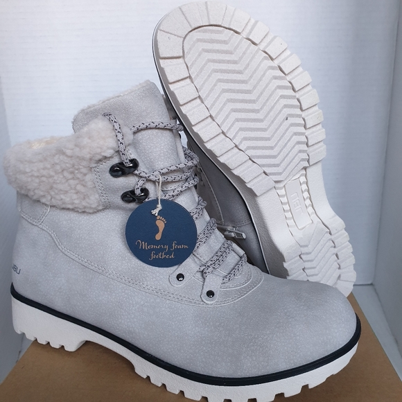 JBU Jambu Stone White Redrock Lace-Up & Zipper Lightweight Hiking Ankle Boots  7 - Picture 8 of 16